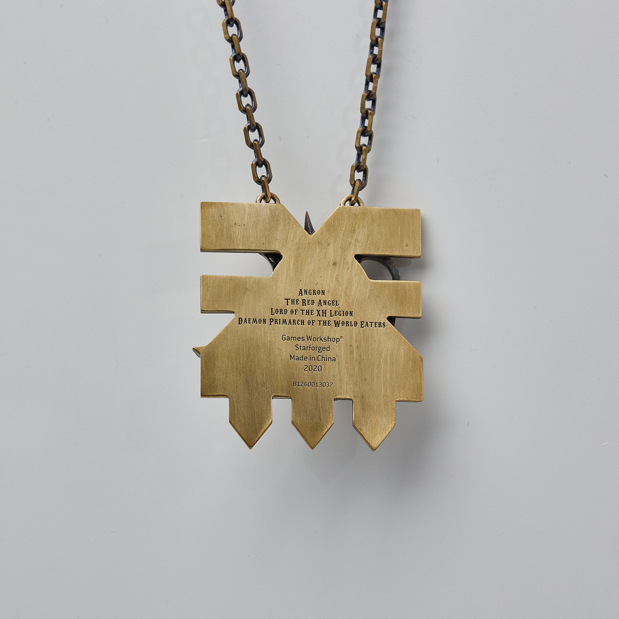 Warhammer 40K World Eaters Chaos Space Marine Wrath of Angron Pendant by Starforged